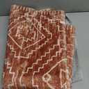 Wonnitar Moroccan Bathroom Rug,Washable 2x3 Small Bath Mat, Boho Tribal Soft Kitchen Sink Mat, Non-Slip Geometric Entry Way Rug, Low-Pile Indoor Carpet for Bedside Entrance Laundry (Brown,2'x3')