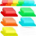 200 Pcs Hanging File Folder Tabs and 200 Pcs 2 Inch Inserts Labels, Plastic File Folder Tabs for Hanging Folders Files (Multicolor)