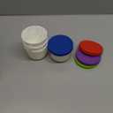 BALCI - 8oz Mini Ice Cream Containers with Silicone Lids (Set of 4) - Freezer Food Storage Containers, Reusable, LeakProof, For Homemade IceCream Containers - Blue, Red, Green, Purple