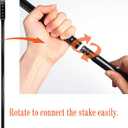 Metal Stakes for Yard Signs, 36-Inch Heavy Duty Posts, Black, 2-Pack