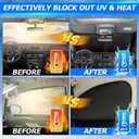 Karltys 3PCS Windshield Sun Shade for 2014-2024 Jeep Cherokee, Front and Side Window Sunshade Cover Custom Fit Cherokee, Foldable Sun Visor Protector Keep Your Car Cool, Thick 210T Material