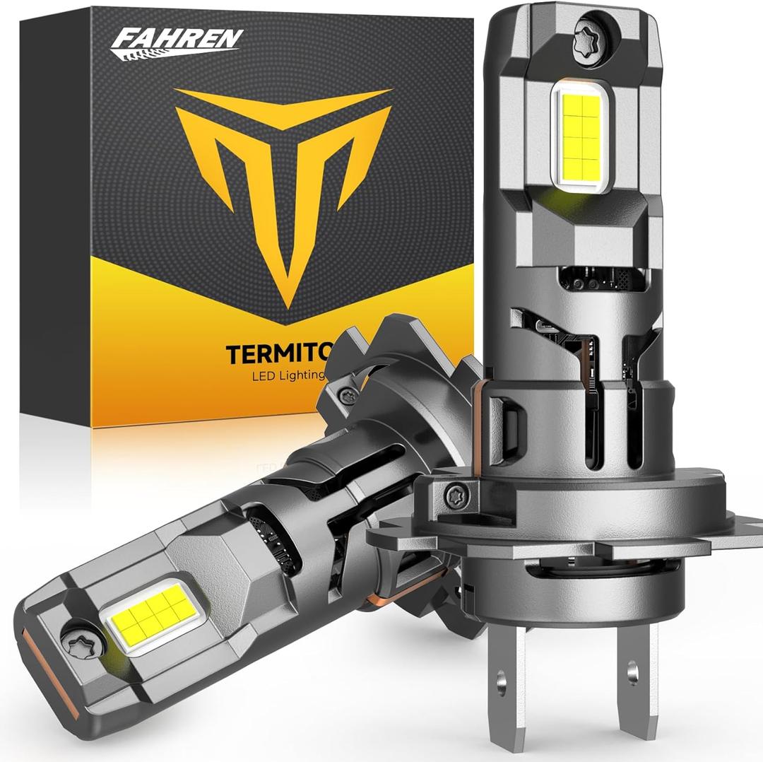 Termitor - H7/H7LL Bulbs,  % Brighter, Truly Plug and Play H7 Light Bulbs, 6500K Cool White, CAN-Bus Ready, No extra Adapter Required, Pack of 2