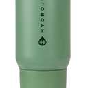 HydroJug Sport - Stainless Steel Tumbler with Straw, Vacuum Insulated, 20oz Leakproof Water Bottle, Ergonomic Design, Reusable, Dishwasher Safe, Rubber Base, Durable for Gym or Outdoors, Sage