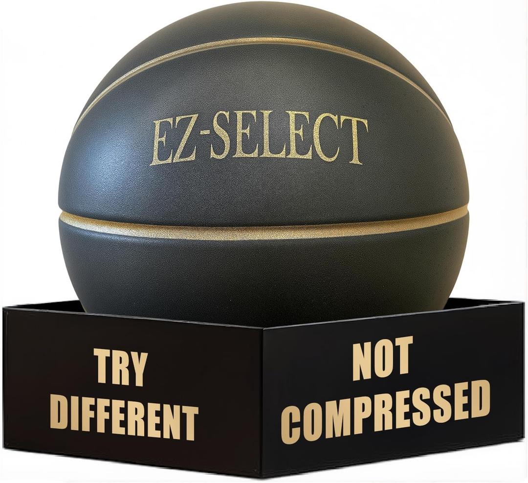 Pro Indoor Silent Basketball Official Size 7 29.5" - PU Foam Ball (No Compression) - Premium Airless Basketball Real Game Touch & Bounce Indoor Training- Quiet Dribbling & Shooting