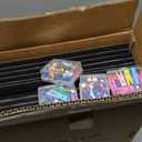 AKTOP Black Cork Bulletin Board 12x12, 1/2" Thick Felt Cork Board Tiles 12 Pack, Small Square Pin Board for Wall, Self Adhesive Corkboards with 120 Push Pin Wood Clips for School, Home & Office