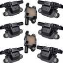 Set of of 8 Square Type Ignition Coil Pack Compatible with Chevrolet BUICK CADILLAC GMC Pontiac Colorado Camaro Escalade Canyon 5.3L 6.0L V8 Replaces 12570616 UF413