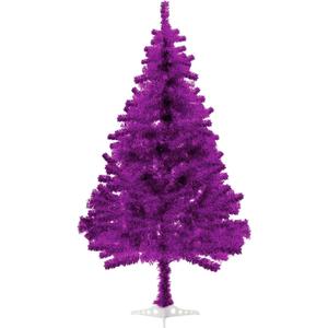 Christmas Tree, 6ft Artificial Tinsel Christmas Tree for Home Decorations, 550 Branch Tips Premium Hinged Holiday Xmas Tree for Halloween Decor (Purple)
