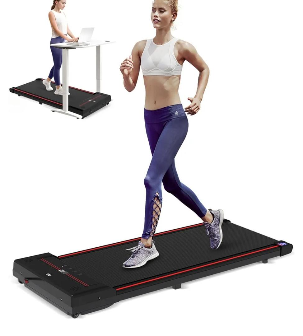 Sperax Walking Treadmill Pad with APP, 3 in 1 Under Desk Treadmill, 400W Low Noise Walking Vibration Pad with Remote Control,Portable Treadmills for Home Office
