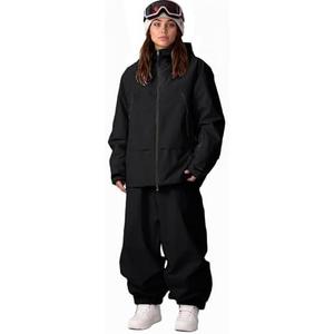 Oymyakon Womens Ski Suit Waterproof Snow Suits Snowboard Jacket and Pants Set Baggy Winter Insulated Snowsuit Coats size M