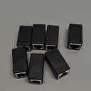 RJ45 Cat6 Coupler Ethernet Extender Connector, 10 Pack in line Coupler Cat7 Cat6 Cat5e Cat5 Ethernet Cable Extender Female to Female Black