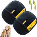 Pet Hair Removal Glove for Cats & Dogs,Pet Hair Remover Electrostatic Gloves,Efficient Pet Grooming Gloves with Hair Comb,Reusable Cat & Dog Hair Remover for Couch, Furniture, Carpet, Curtain(2PC)