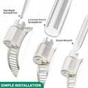 40PCS Hose Clamps Stainless Steel Adjustable 1/2" 3/4"(13-19mm) Worm Gear Hose Clamp, Heavy Duty Metal Small Hose Clamps for Automotive, Pipe, Radiator Plumbing, Fuel Line