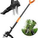 Tovve 4-Claw Weed Puller Tool, 42" Stand Up Gardening Hand Weeding Tool, Upgraded Iron Claw Garden Weeder with D-Handle, Root Weeder Tool with Weed-Eject Design - Standing up Mowing is Easier