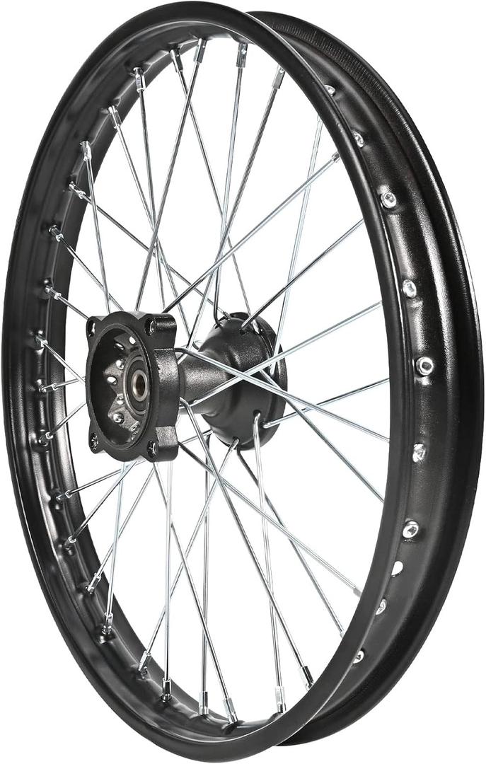 Trkimal Front Wheel Rim Hub for Motocross Off Road Dirt Pit Bike (70/100-17 (15mm inner Bearing))