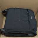 BAGSMART Underseat Carry on Luggage with Wheels, Soft Small Travel Luggage with PVC Wet/Dry Pockets, Lightweight Soft Personal Item Suitcase for Short Trip, Black, 16-inch