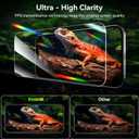 2 x Esanik [2+2 Pack for iPhone 13 Tempered Glass Screen Protector & Camera Lens Cover - Military-Grade 9H Hardness, HD Clear, Anti-Scratch, Flawless Fit Tray