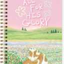 Christian Notebook for Women, Christian Art Gift Journal, All for His Glory, Silly Goose Spiral Notebook 5.5x8.3 Inch-A02
