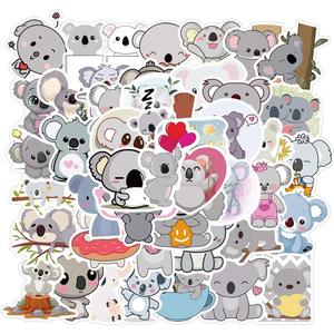 Koala Bear Stickers |50 Pcs Cute Koala Waterproof Vinyl Stickers for Water Bottles Bicycle Laptop Refrigerator Luggage Computer Mobile Phone Skateboard Bike Decals