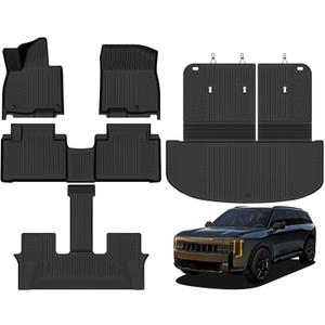Naibeve Floor Mats for 2027 Kia Telluride Hybrid 7/8 Seats