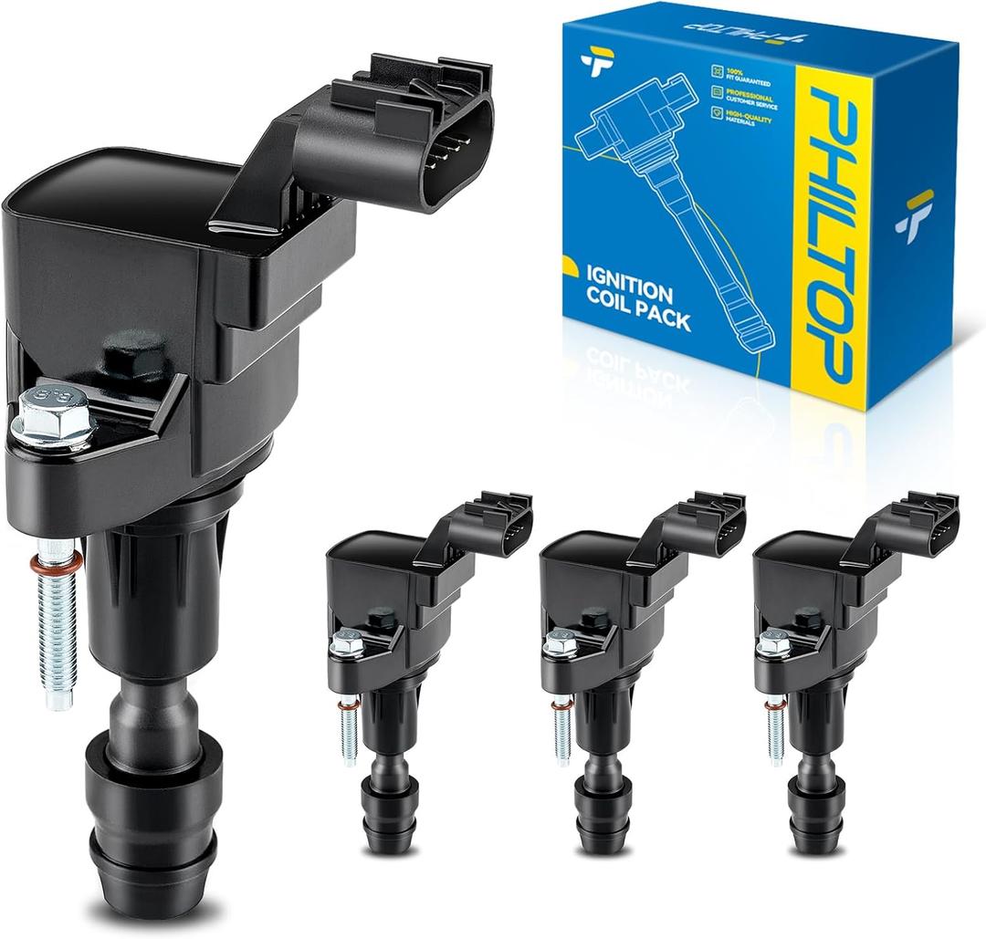 PHILTOP UF491 Ignition Coil Pack - Replacement for 2010-2017 Equinox/Terrain 2.4L, 2007-2014 Malibu, 2012-2017 Verano, 2006-2010 G6, 2011-2017 Regal, 2006-2010 Cobalt, 2007-2010 Vue