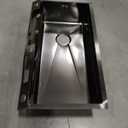 Kitchen Sink 304 Stainless Steel Undermount Sink Drop in Single Bowl Kitchen Sinks, With Pull Down Sprayhead Faucet, With Pressurized Cup Washer and Two Waterfalls (31.5 x 18.1 inch)