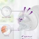 Straw Cup Conversion Nipple for Philips Avent Natural Baby Bottle, My Grippy Spout Sippy Cup and Natural Trainer Sippy Cup,Leak-Proof,Fast Flow Soft Silicone Straw Top Nipples,6m+,4 Count