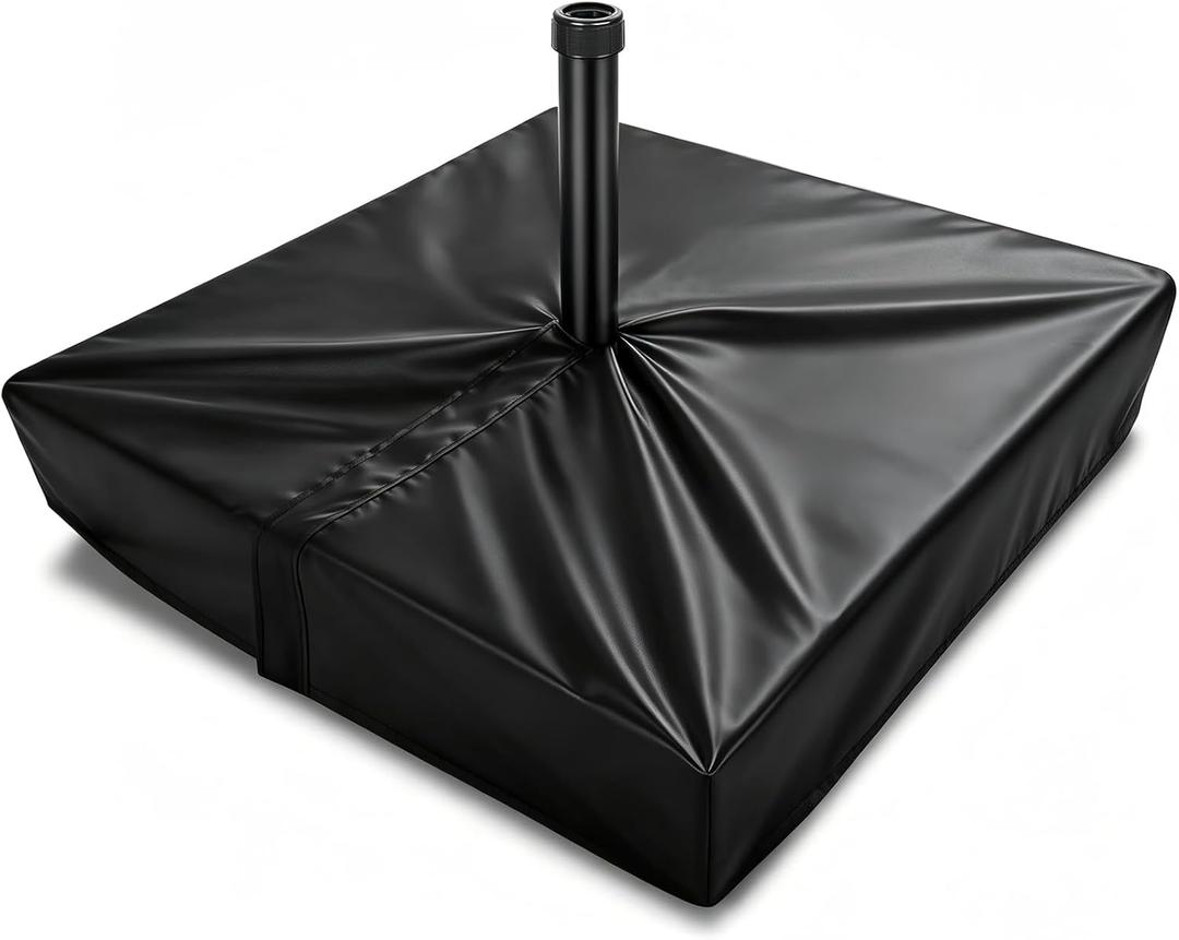 Patio Umbrella Base Cover 600D Outdoor Umbrella Stand Base Covers Square Waterproof & Heavy Duty,Anti-UV,All Weather Protection Cover for Large Cantilever Offset Umbrellas Base 42"L x 42"W x 5"H,Black