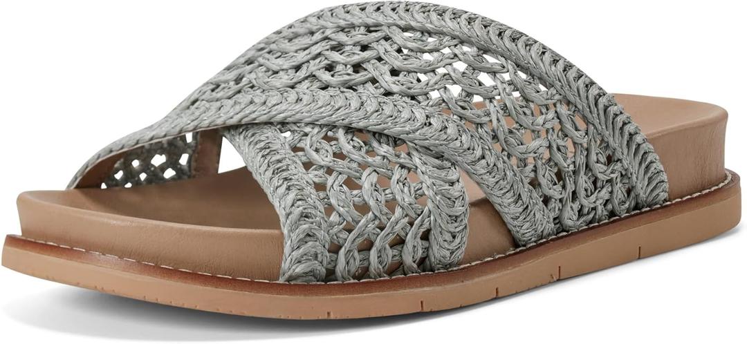 Earth Women's Flurry Flat Sandal (6.5, Medium Blue 420)