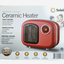 SOLEIL Indoor Personal Ceramic Mini Heater 250W Small Space White Blue or Red
