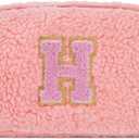 Uygafly Belt Bag with Initials,Fanny Packs Crossbody Bags for Women Girls Kids,Birthday Graduation Gifts for 5 6 7 8 9 10 11 12 13 14 15 16 Year Old Girl,Trendy Cute Purse Stuff - H,Peach