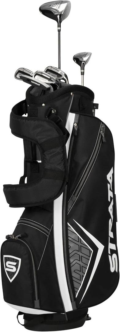 Callaway Golf Men's Strata Intro Complete 9 Piece Set (Regular Flex, Right Hand, Steel), Gray
