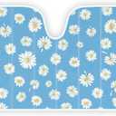 Carbella Blue Daisy Car Windshield Sun Shade - Sun Visor Sunshade for Car Windshield - Window Shades for Cars, SUV & Truck - Dash Cover UV Protection for Front Window Shade Accessories - 57" x 27"