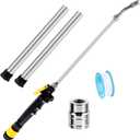 5 Pack RV Water Heater Anode Rod & Flush Wand Kit with Hex Wrench Socket Removal Tool, 9.25"L x 3/4" NPT Aluminum RV Hot Water Heater Anode Rod for Suburban, Mor-Flo, Extends RV Tank Life