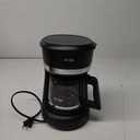 Mr. Coffee 5 Cup Switch Coffee Maker Black: Small Drip Coffee Machine, Electric, Paper Filter, 25 oz Capacity