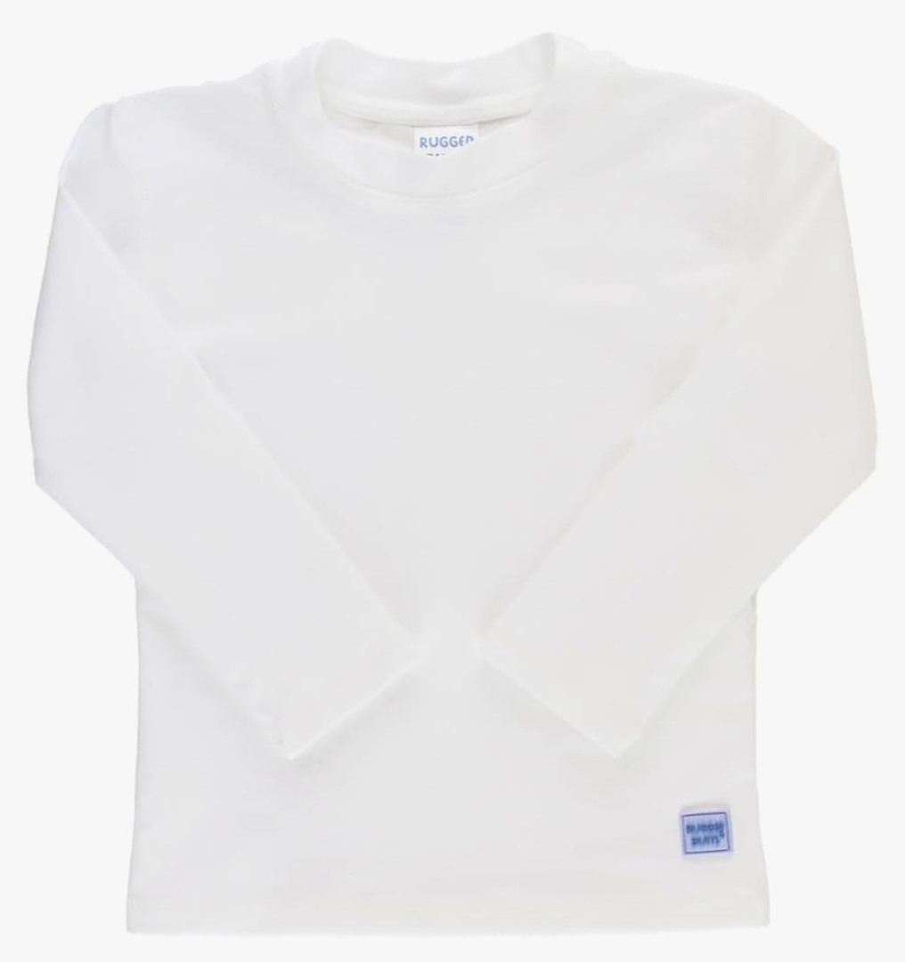 RUGGEDBUTTS® Baby/Toddler Boys Long Sleeve Rash Guard Swim Shirt w/UPF 50+, 3T