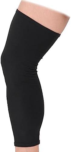 DOUKOM Knee Brace Undersleeve for Men & Women, Leg Undersleeve for Knee Brace Closed Patella Protects Skin from Abrasions and Irritations (L)
