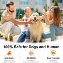 SEDULAN Dog Bark Deterrent Devices Anti Barking Device for Dogs Ultrasonic Bark Stopper Portable Dog Training Tool Indoor Outdoor Up to 50ft Correct Bad Behavior of Own or Neighbor's Dog (Orange)