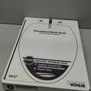 KOHLER 4636-RL-0 Cachet ReadyLatch Elongated Toilet Seat Slow Close, Soft Close Toilet Seat Quiet Lid, Contoured Grip-Tight Bumpers Installation Hardware, Apartment Essentials, White