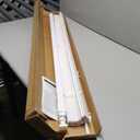 No Drill Blinds for Windows 1" Vinyl L-Shaped Slats Cordless Mini Blinds for Home, for Window Size 42" W  64" H White