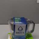 Brita Water Filter 6-Cup Denali Water Pitcher Dispenser with Standard Water Filter Black
