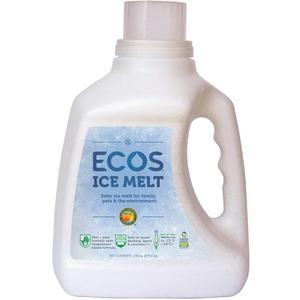 ECOS Ice Melt Magnesium Chloride Pellets Pet Paw, Plant and Concrete Safe, 6.5 lbs. Jug by Earth Friendly Products (Pack of 4)