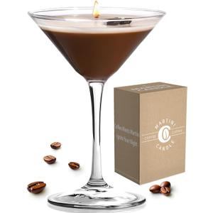 Martini Candle Gifts for Women,The Ideal Martini Gifts Soy Wax Candle for HomeBedroom,Home Decor for Mother,Coffee Bar Scented for Christmas Birthday, HalloweenHighly Scented & Long Lasting (one pack)