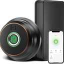 GeekTale Fingerprint Deadbolt with App, Smart Deadbolt Lock for Front Door, Keyless Entry Door Lock, Biometric Deadbolt, Electronic Door Lock, Auto Lock (Black)