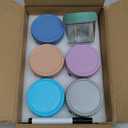 DRKIO 6 Pack Glass Baby Food Storage Containers - 4 Oz Baby Food Jars with Lids Baby Food Maker Microwave Dishwasher Freezer Safe 100% Leak Proof BPA Free Reusable