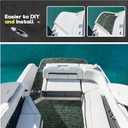 ullfire EVA Foam Boat Flooring Sheet with Adhesive – Camo Green Small Diamond Marine Decking Mat, Waterproof Anti-UV Floor Pad for Bass Boat Pontoon Boat Jon Boat Yacht RV Jet Ski Stairs 94" x 47"