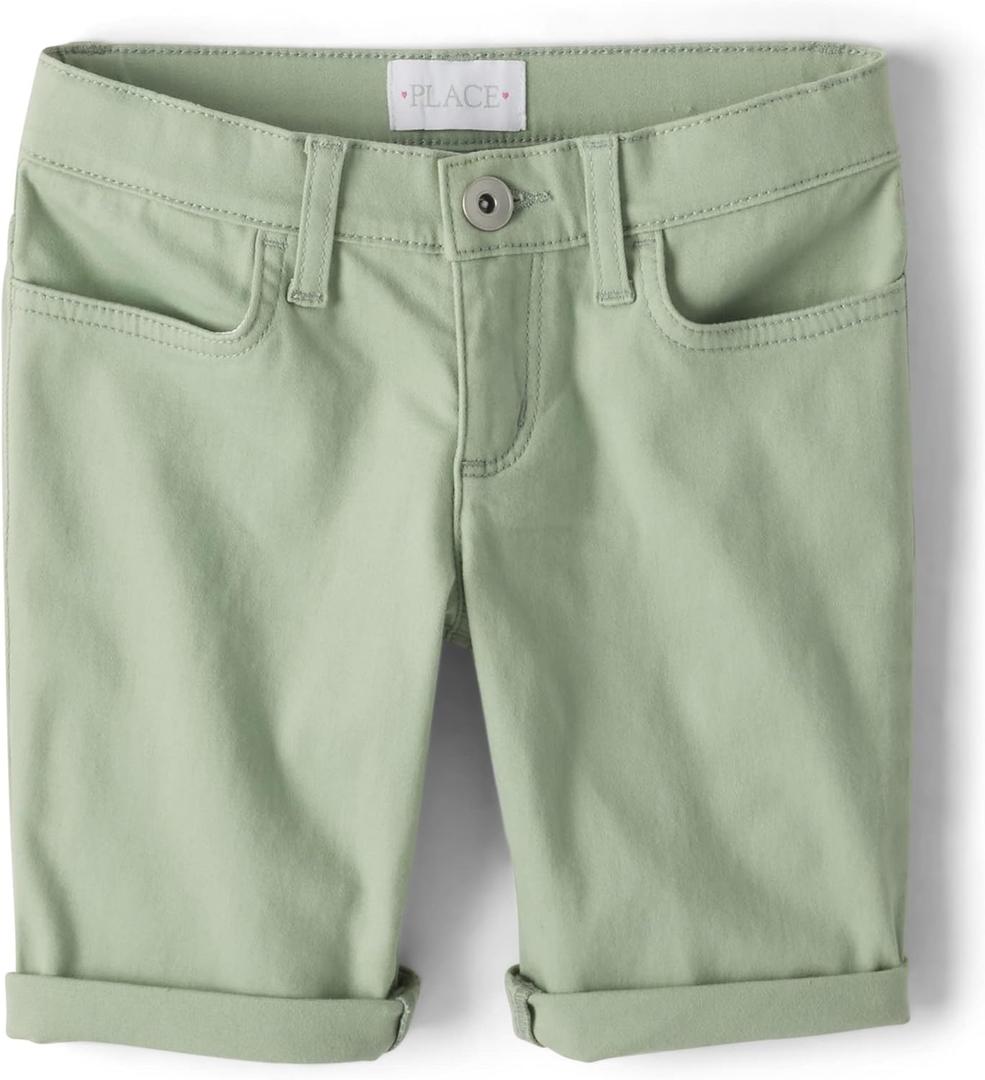 The Children's Place Girls Solid Skimmer Shorts (4)