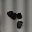 Ezprotekt 24 Pcs Small Square Silicone Chair Leg Floor Protectors for Wood Floors, Felt Furniture Pads Caps, Bar Stool Leg Floor Protectors Covers for Chair Desk Table (Fit 0.5"- 0.8", Black)