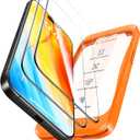 Pack of 2 TORRAS Diamond Shield for iPhone 15 Pro Screen Protector [Military-Grade Protection] 9H+ Unbreakable Shatterproof Aerospace Tempered Glass Full Coverage InstaFit Bubble-Free, 