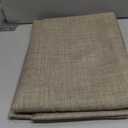 Fitable Faux Linen Table Clothes 60 x 84 Inch - 2 Pack Khaki Tablecloths for Rectangle Tables, Faux Burlap Table Covers for Kitchen Dining, Party, Farmhouse, Baby Shower