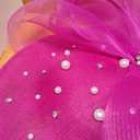 Kgromfy Tea Party Hat for Women Fascinator Hat Elegant Church Hats Wedding Headband Luxury Fancy Hat Lady Headwear for Derby